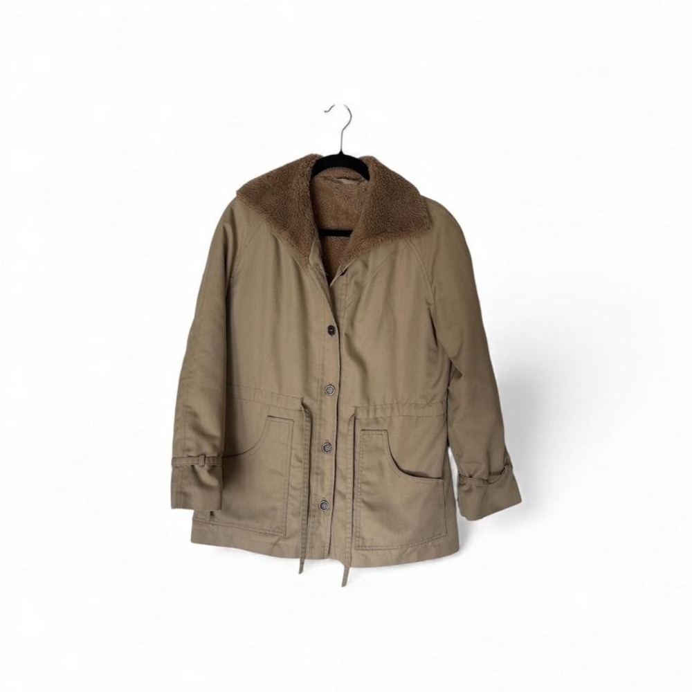 Vintage Smug Sherpa Lined Utility Jacket